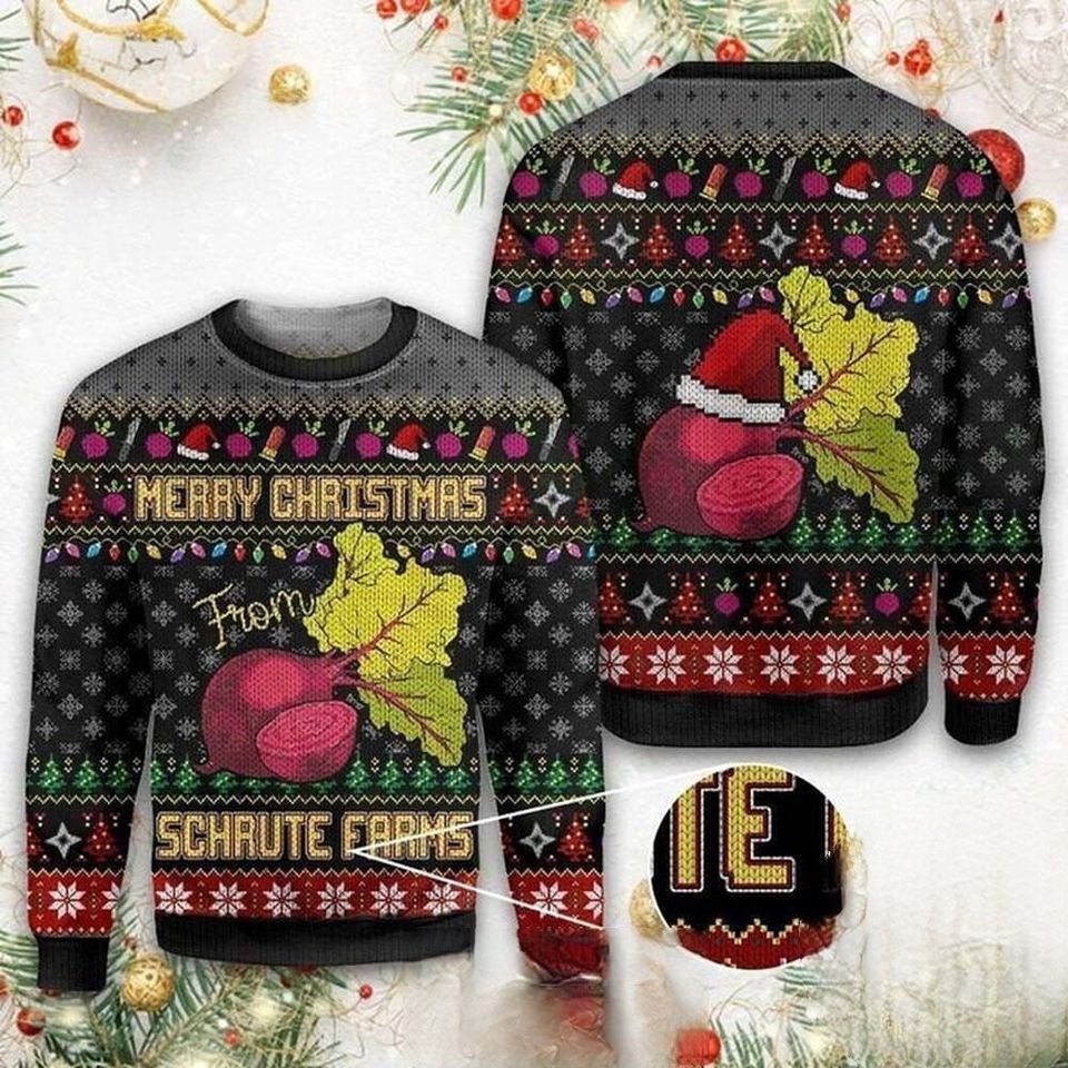 Merry Christmas Quotes 3D Sshirt, US TV Series Ugly Christmas Sweater