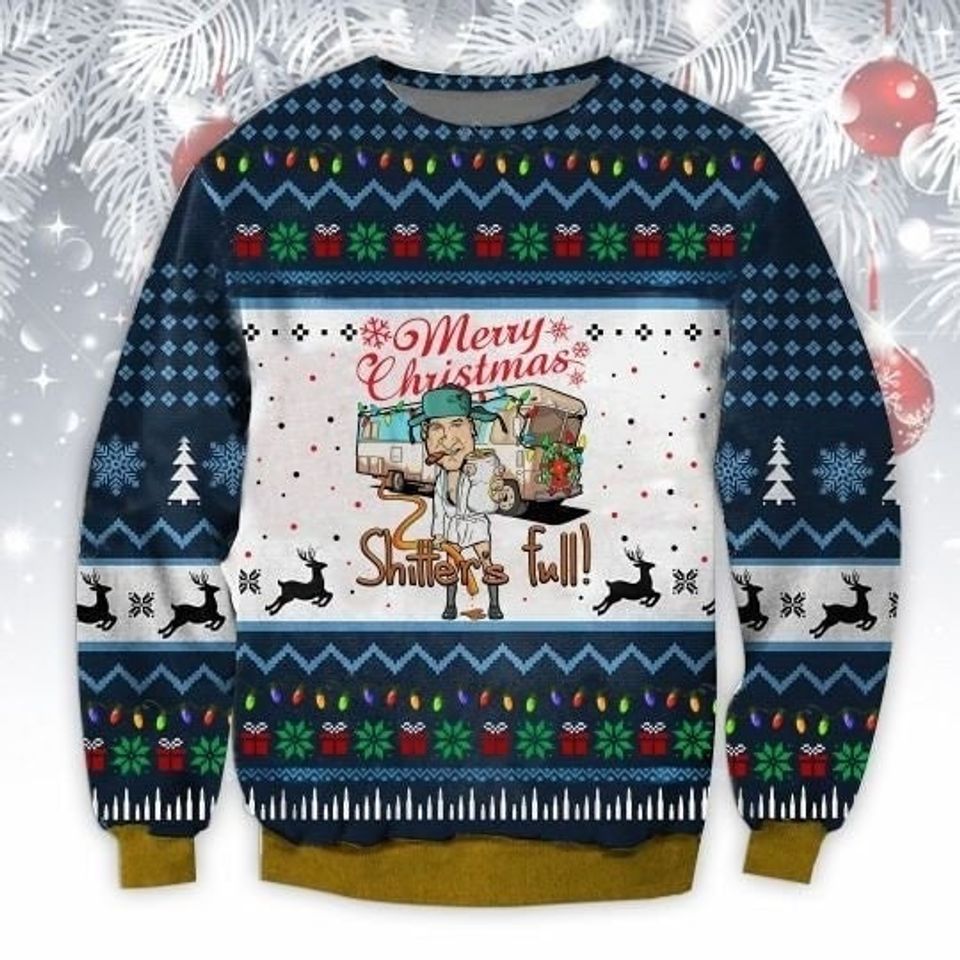 Merry Christmas Shitters Full Ugly Christmas Sweater