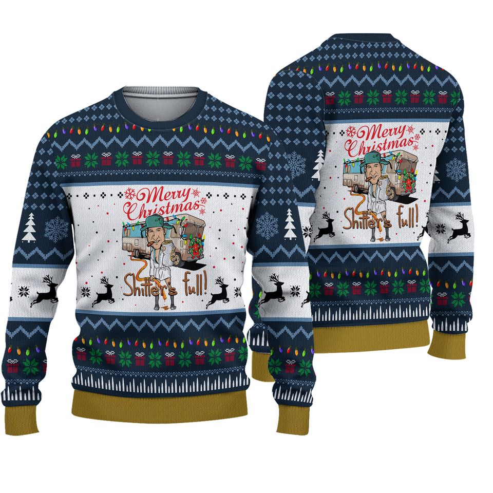 Merry Christmas Shitters Full Ugly Christmas Sweater