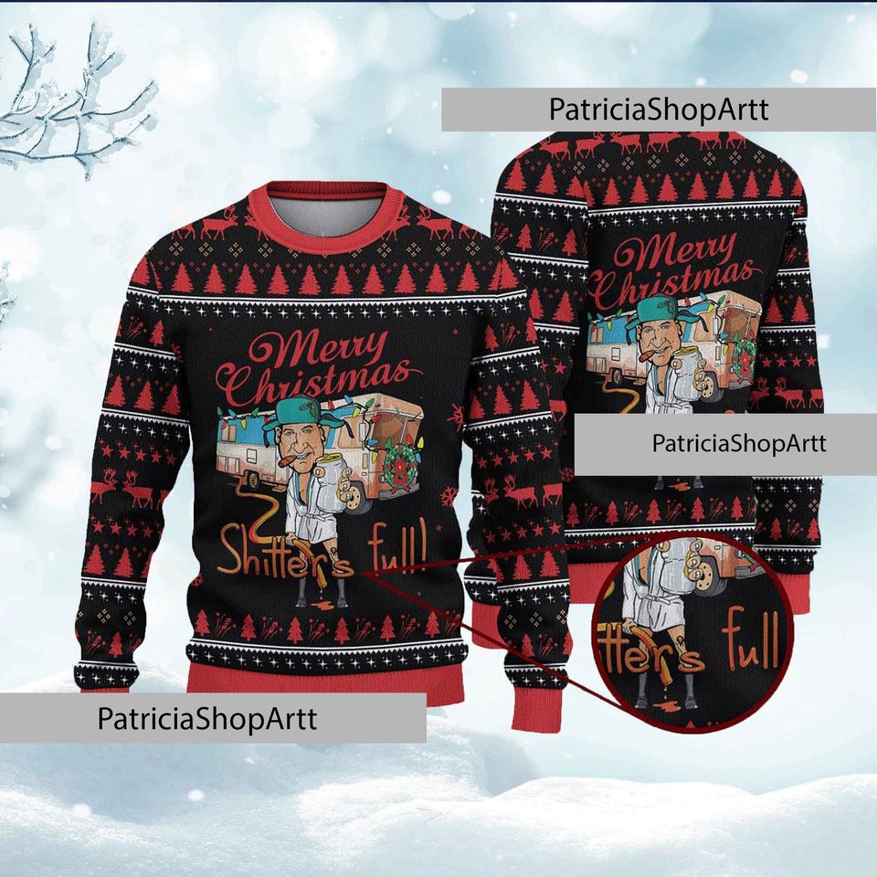 Merry Christmas Shitters Full Ugly Christmas Sweater
