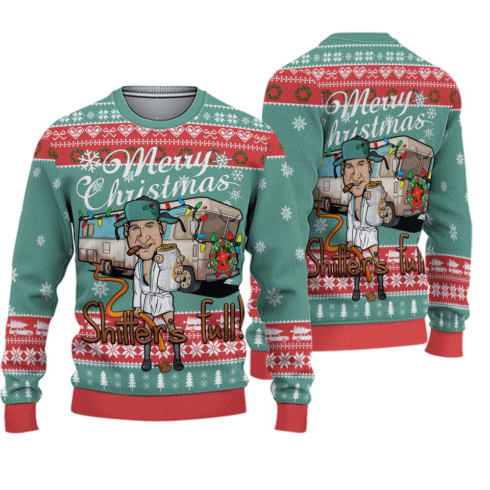 Merry Christmas Shitters Full Ugly Christmas Sweater