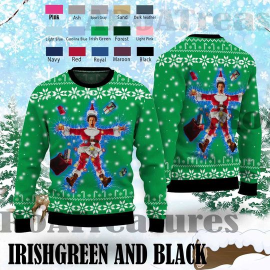 Merry Christmas Shitters Full Ugly Sweater, National Lampoons - Image 9
