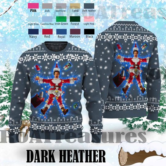 Merry Christmas Shitters Full Ugly Sweater, National Lampoons Christmas Sweater - Image 18