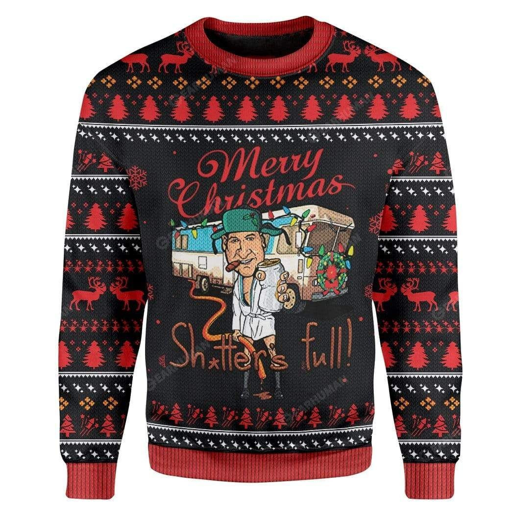 Merry Christmas Shutter'S Full For Unisex Ugly Christmas Sweater Adult 3D Funny Matching for family