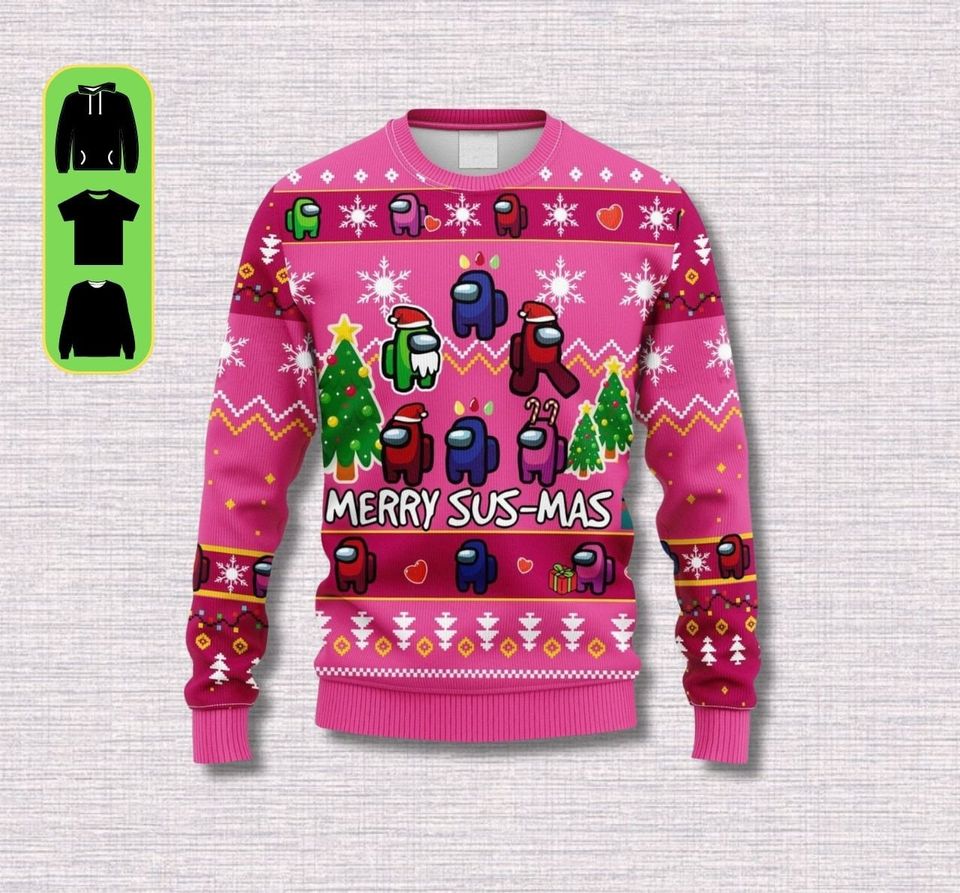 Merry Christmas Sus-Mas Ugly Sweater, Christmas Gifts