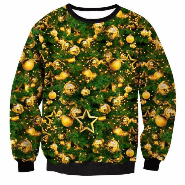 Merry Christmas Ugly Christmas Sweater Adult 3D Funny Matching for family