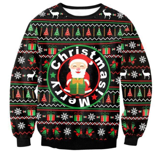 Merry Christmas Ugly Christmas Sweater Adult 3D Funny Matching for family