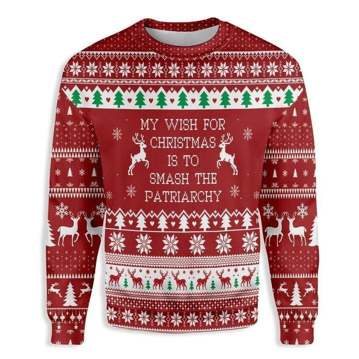 Merry Christmas Ugly Christmas Sweater Adult 3D Funny Matching for family