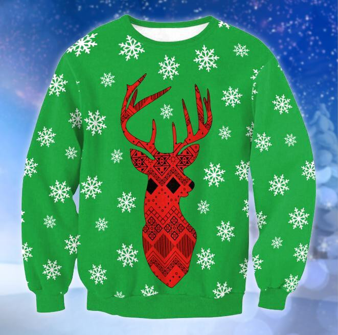 Merry Christmas Ugly Christmas Sweater Adult 3D Funny Matching for family
