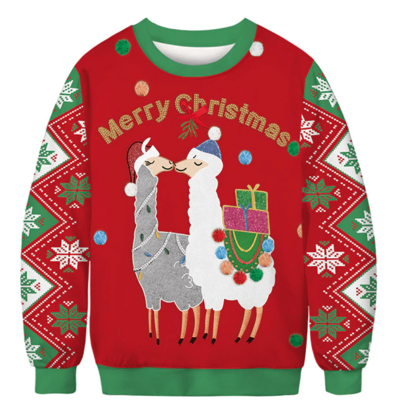 Merry Christmas Ugly Christmas Sweater Adult 3D Funny Matching for family