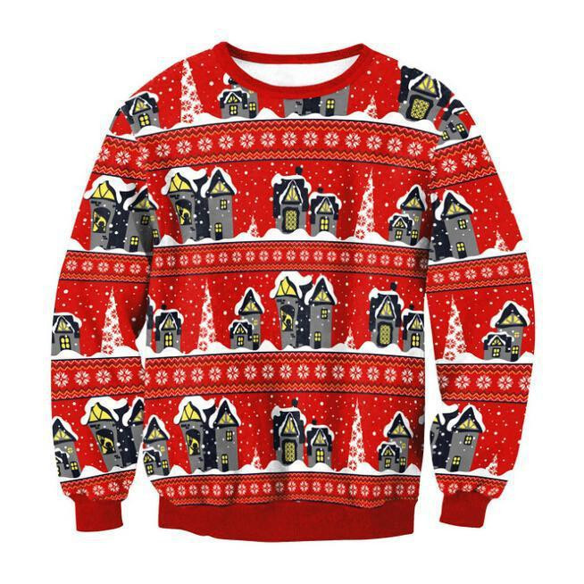 Merry Christmas Ugly Christmas Sweater Adult 3D Funny Matching for family