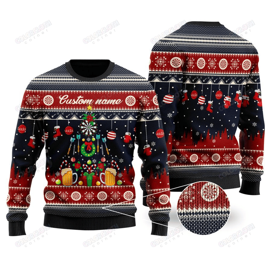Merry Christmas Ugly Christmas Sweater Adult 3D Funny Matching for family