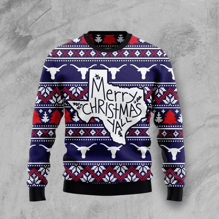 Merry Christmas Ugly Christmas Sweater Adult 3D Funny Matching for family