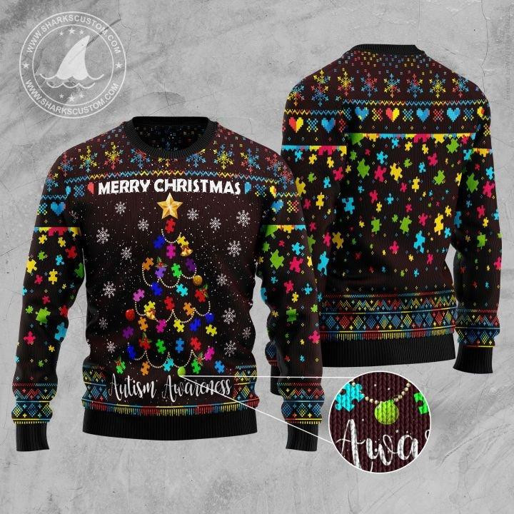 Merry Christmas Ugly Christmas Sweater Adult 3D Funny Matching for family