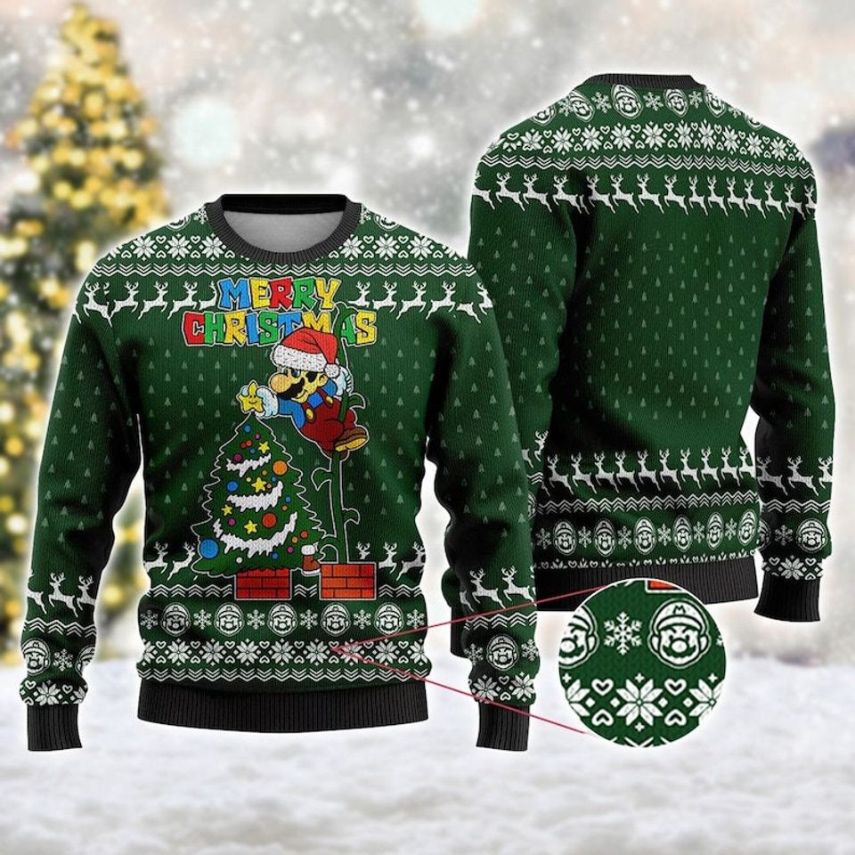 Merry Christmas Ugly Sweater, Cartoon Movie Ugly Christmas Sweater