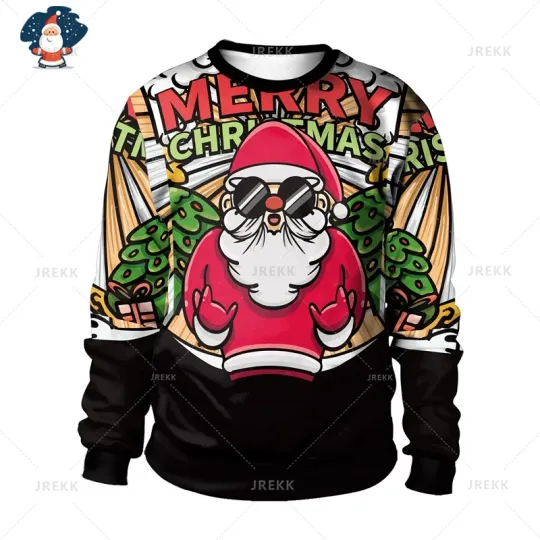 Merry Christmas Ugly Sweatshirts, Funny Christmas Gifts - Image 4