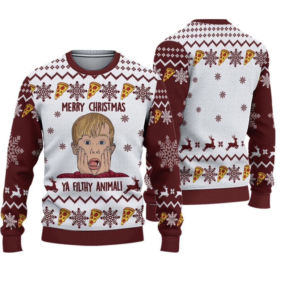 Merry Christmas Ya Filthy Kevin Sweater Ugly Sweater