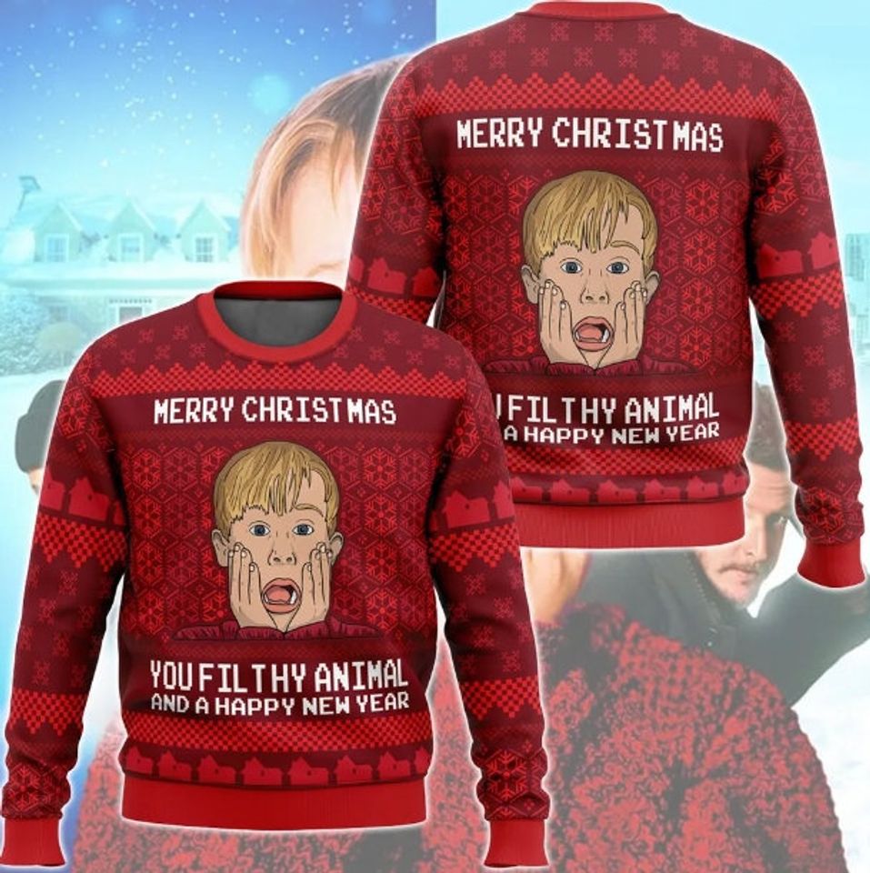 Merry Christmas Ya Filthy Kevin Ugly Sweater