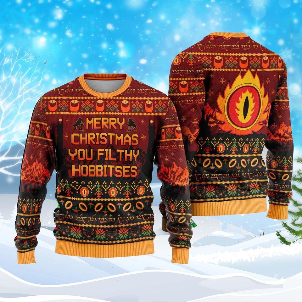 Merry Christmas You Filthy Hobbitses Ugly Christmas Sweater