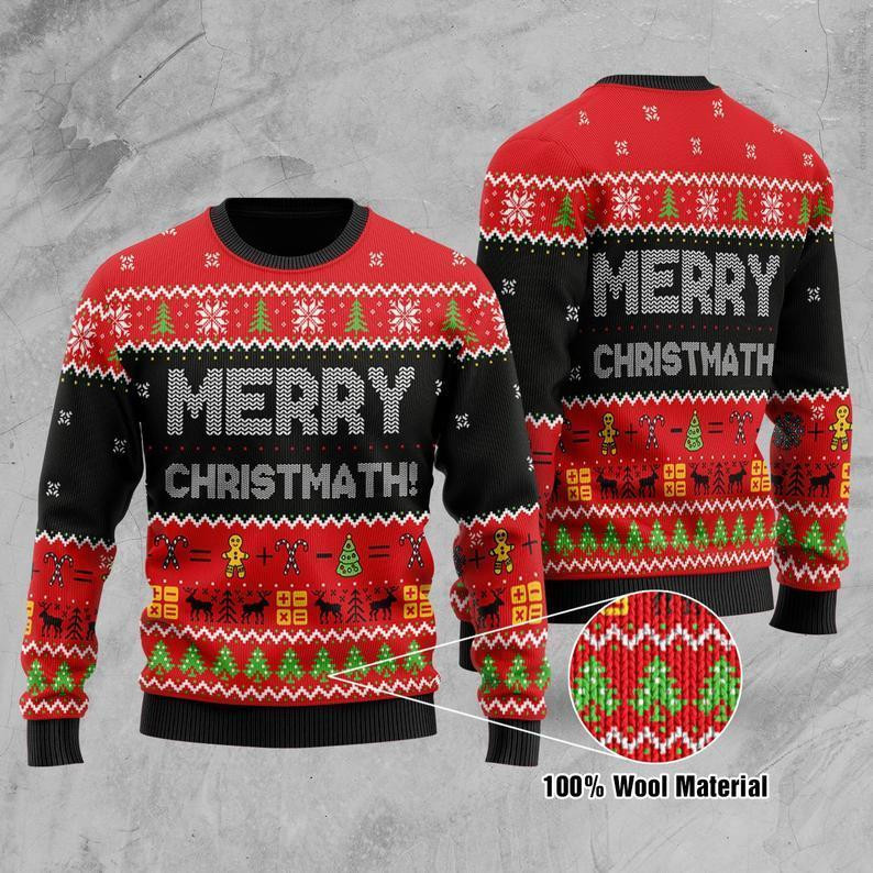 Merry Christmath Ugly Christmas Sweater Adult 3D Funny Matching for family