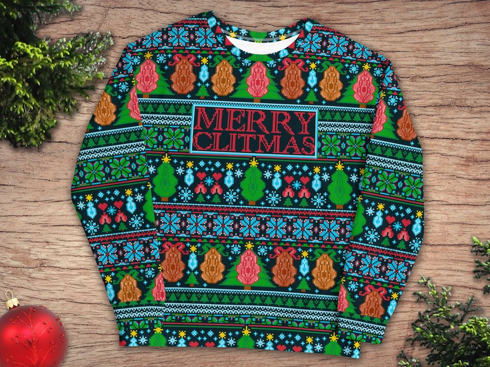 Merry Clitmas Ugly Christmas Sweater | Ugly Christmas Sweater Meme