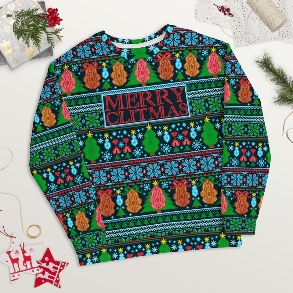 Merry Clitmas Ugly Christmas Sweater | Ugly Christmas Sweater Meme - Image 5