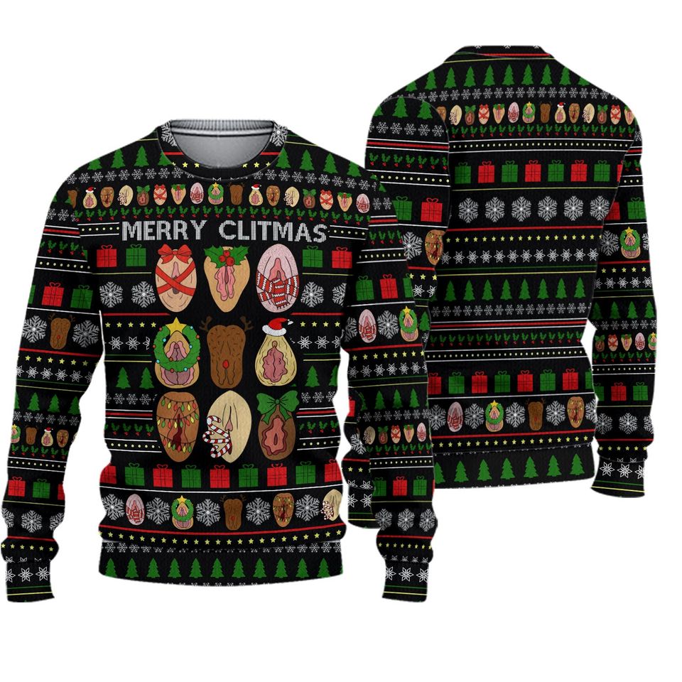 Merry Clitmas Ugly Sweater Christmas Sweater Xmas