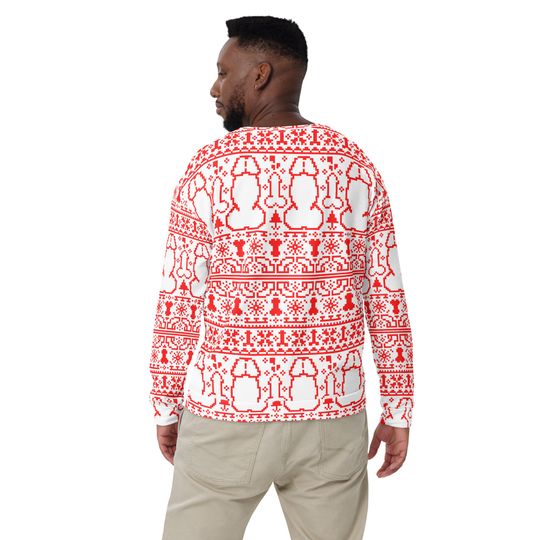 Merry Dickmas Ugly Christmas Sweater | All Over Printed Ugly Christmas - Image 18