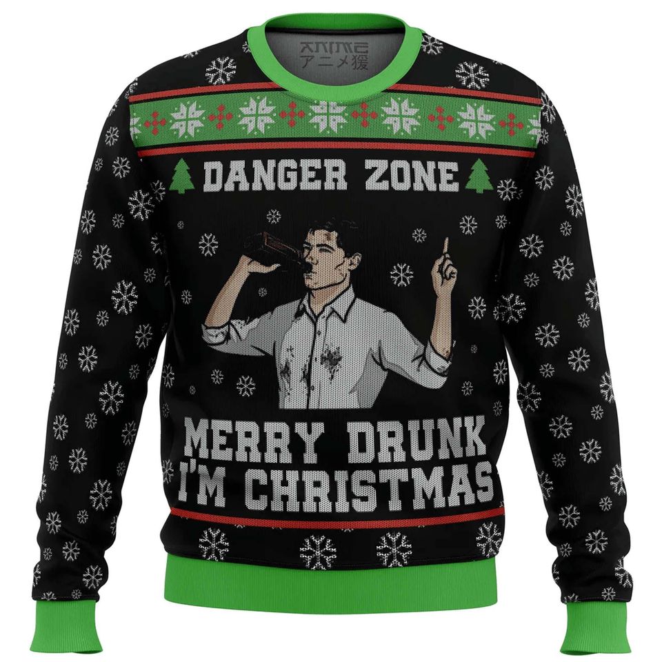 Merry Drunk I'm Christmas Sterling Archer Ugly Christmas Sweater