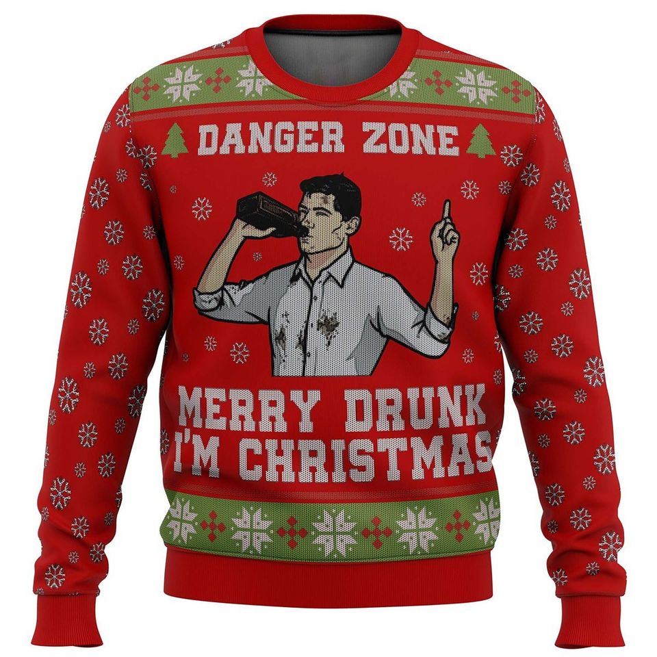 Merry Drunk I'm Christmas Ugly Christmas 3D Sweater