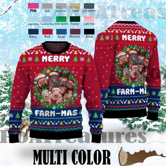 Merry Farm-mas Ugly Christmas Sweater - Image 7
