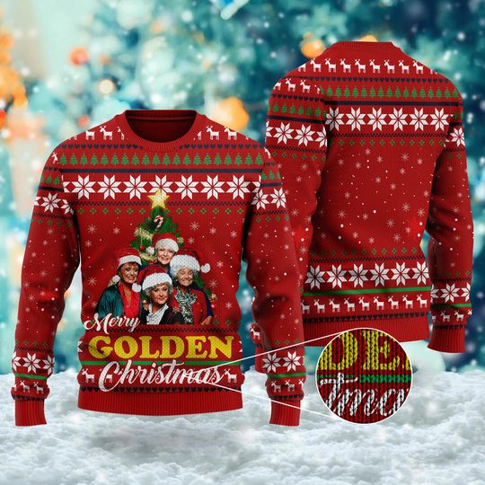 Merry Golden Christmas 3D Shirt, Famous Movie Ugly Christmas Sweater - Image 3