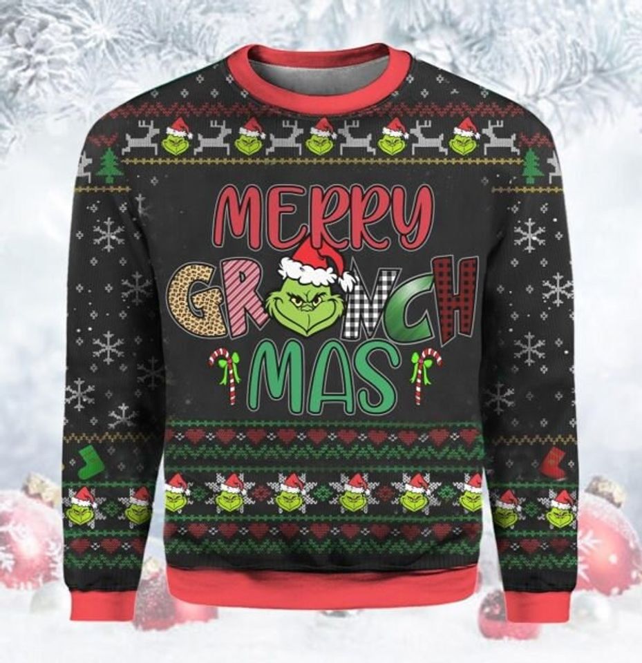 Merry Grinhmas The funny character Christmas Ugly Sweater