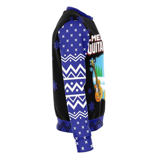 Merry Guitarmas Ugly Christmas Unisex 3D Sweater - Image 11