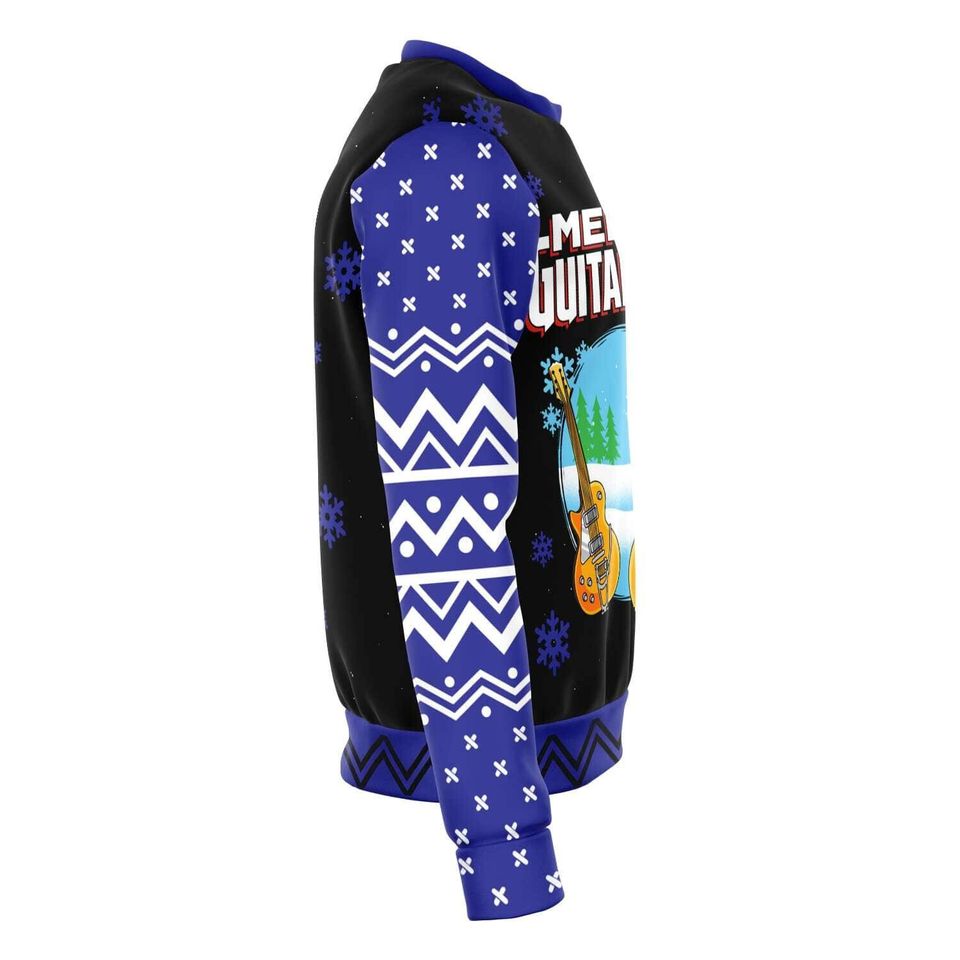 Merry Guitarmas Ugly Christmas Unisex 3D Sweater - Image 4