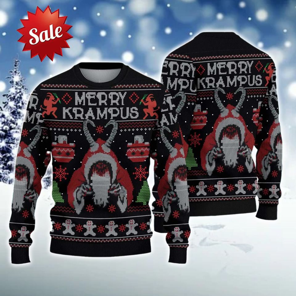 Merry Krampus Monster Ugly Christmas Sweater