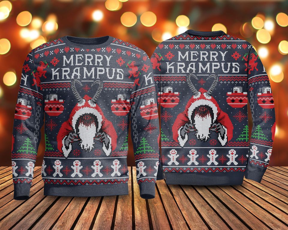 Merry Krampus Ugly Christmas  3D Sweater