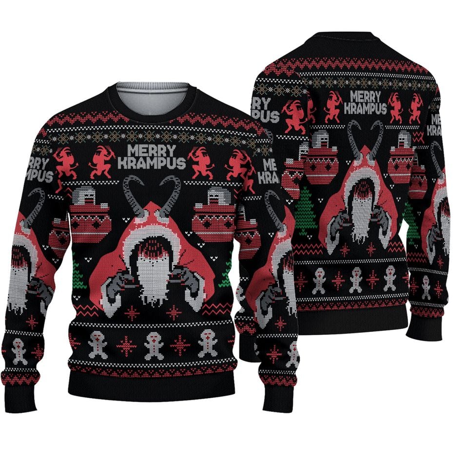 Merry Krampus Xmas Ugly Sweater