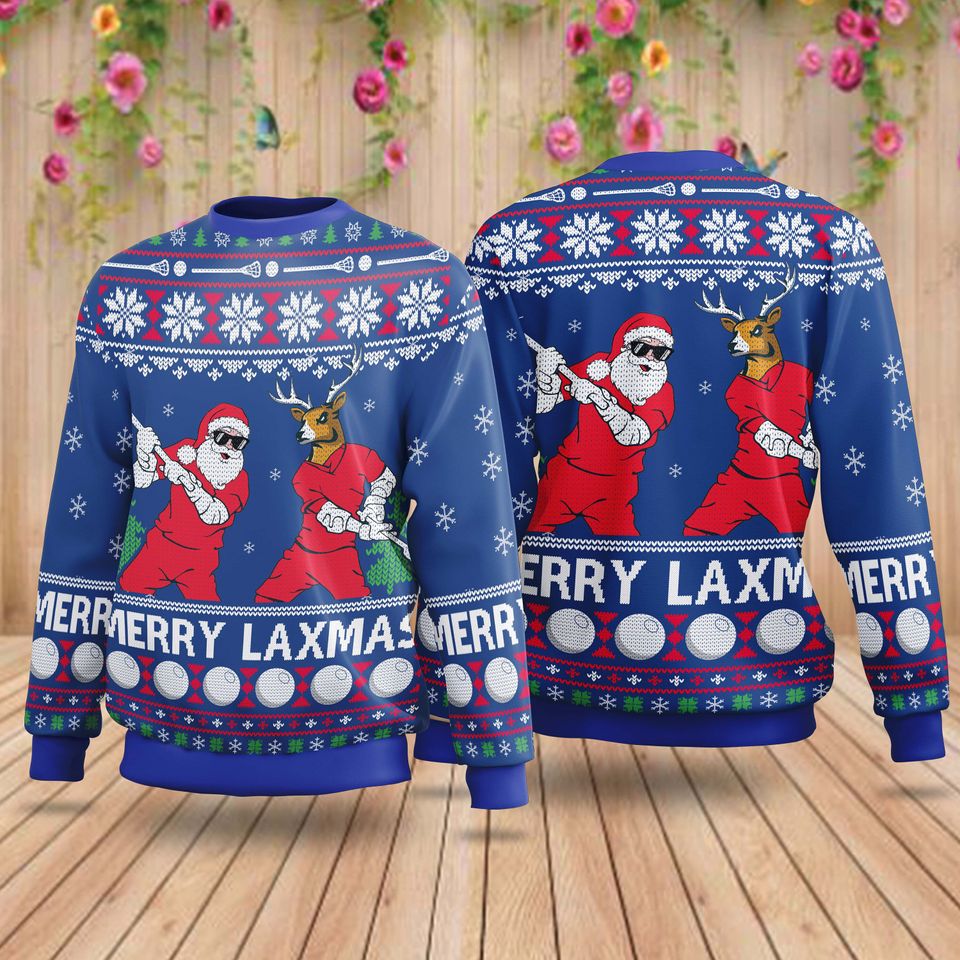 Merry LaXmas Sweater for Christmas, Santa Christmas Ugly Sweater - Image 2