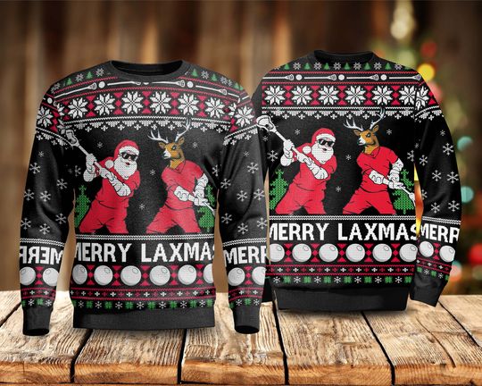 Merry LaXmas Sweater for Christmas, Santa Christmas Ugly Sweater - Image 5