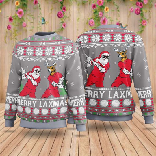 Merry LaXmas Sweater for Christmas, Santa Christmas Ugly Sweater - Image 7