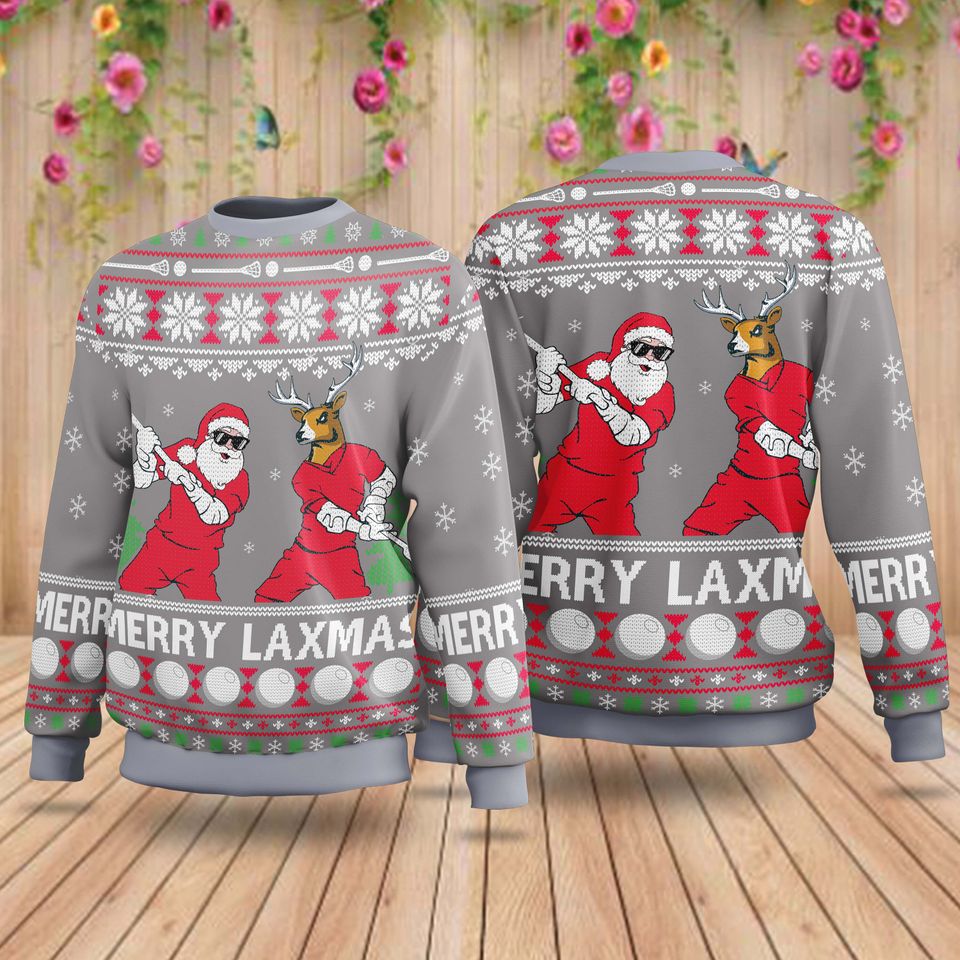 Merry LaXmas Sweater for Christmas, Santa Christmas Ugly Sweater - Image 3