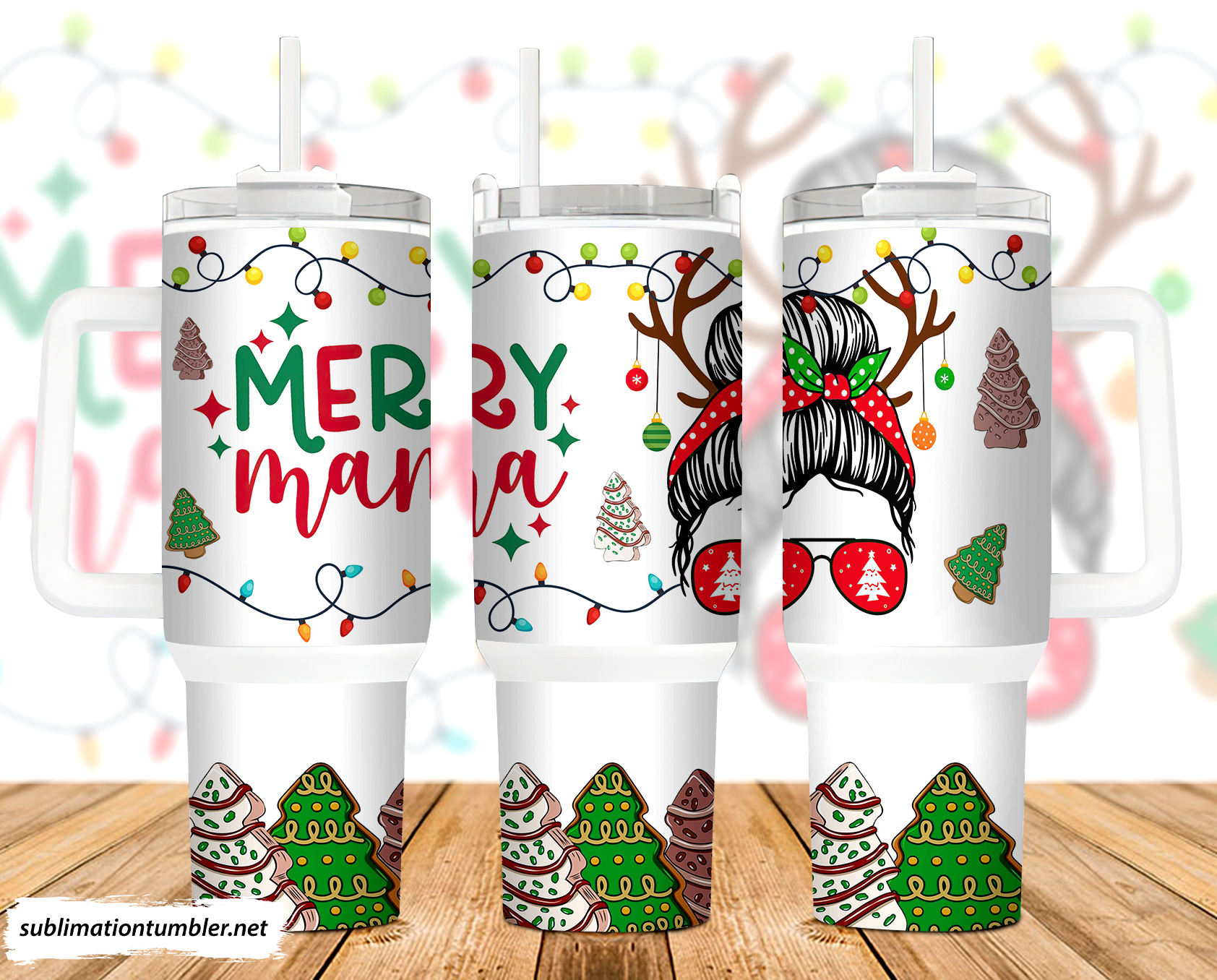 Merry Mama Christmas Custom Stanley Cup 40 oz 30 oz Tumbler With HandleTVC2301902