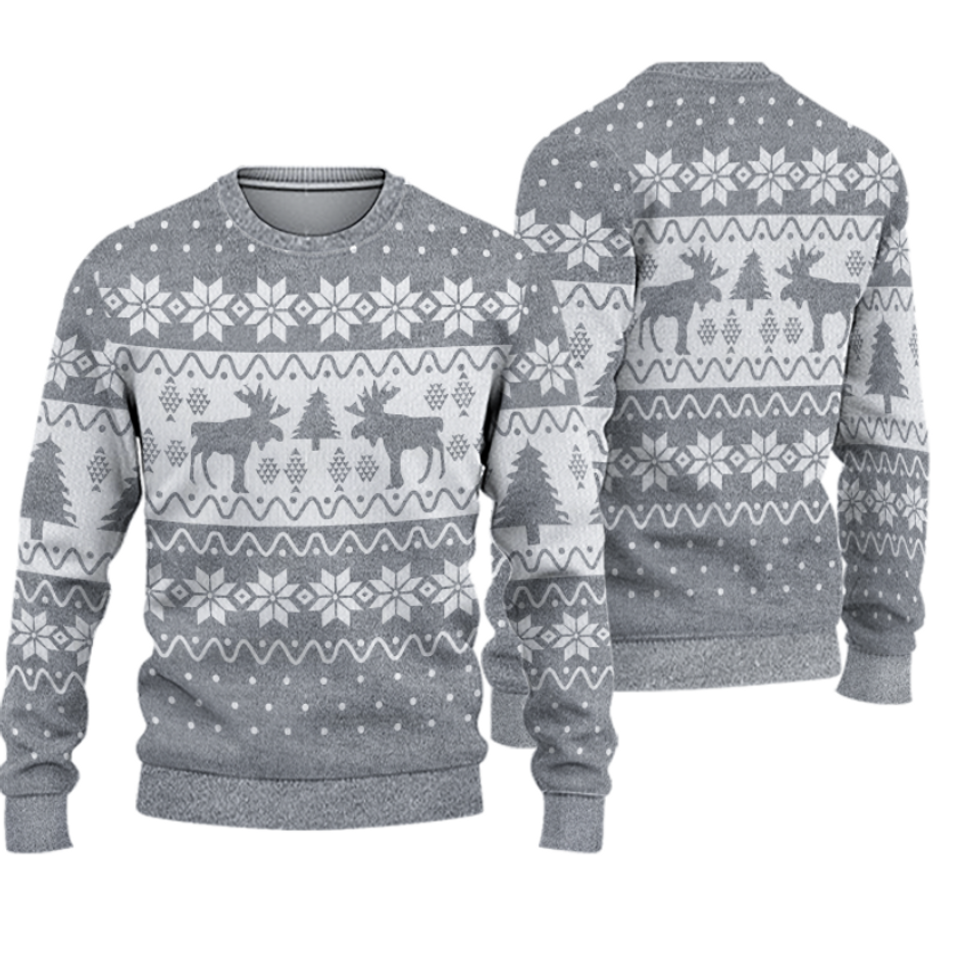 Merry Moose Ugly Christmas Sweater