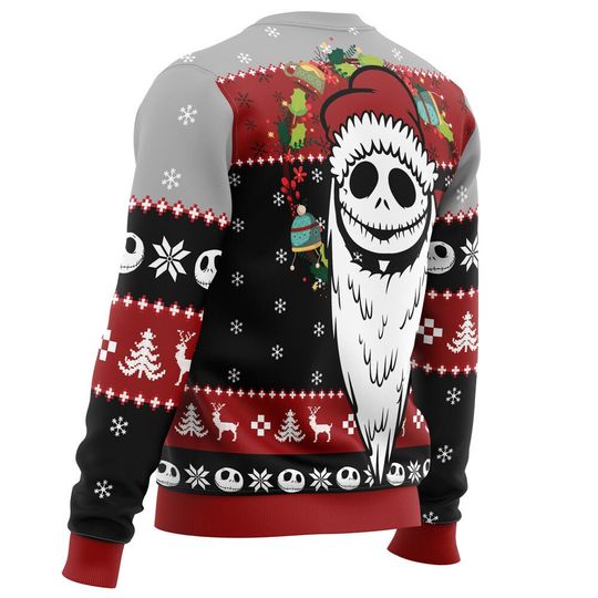 Merry Nightmare The Nightmare Before Christma Ugly Christmas Sweater, Christmas Sweater - Image 7