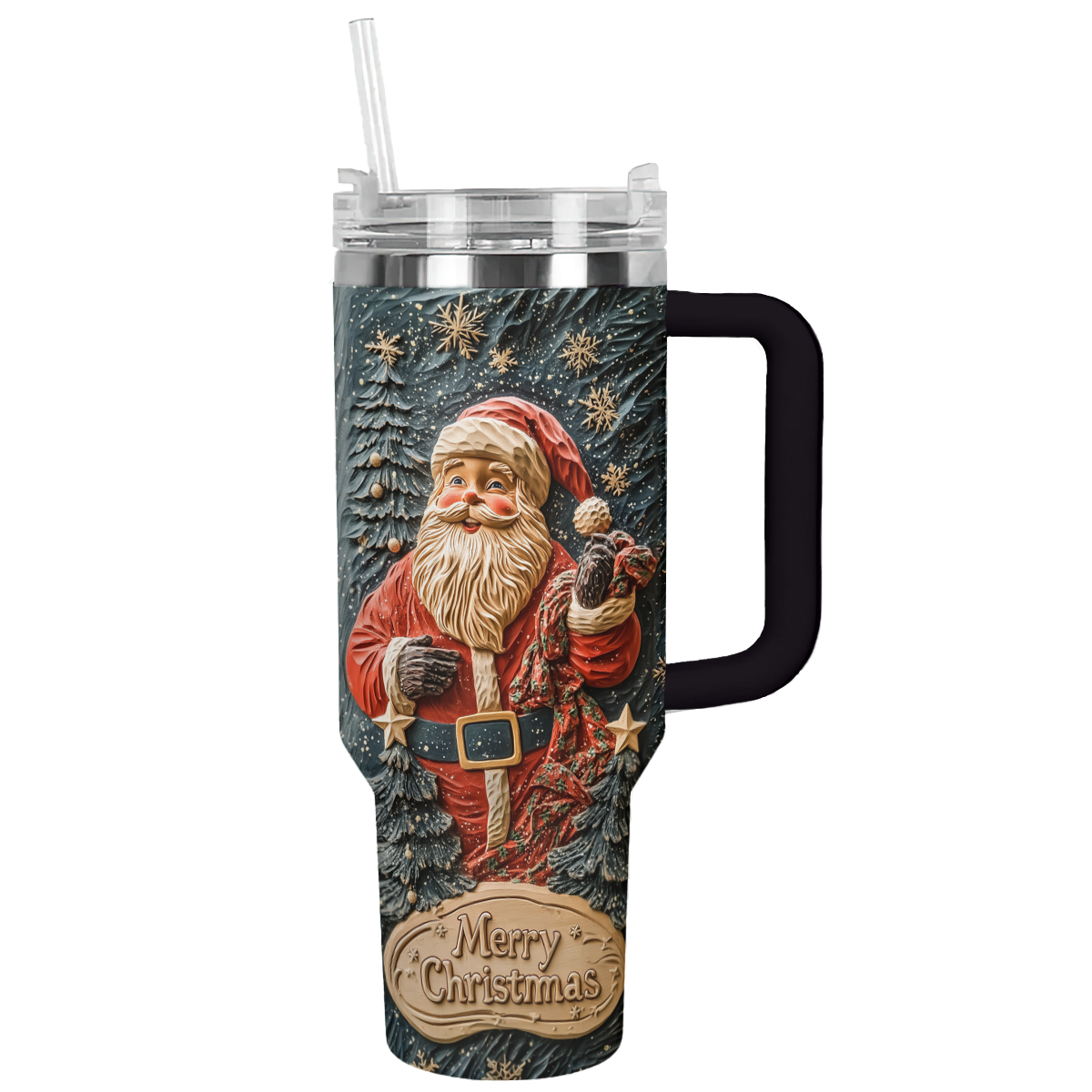 Merry Santa Delight Christmas Custom Stanley Cup 40 oz 30 oz Tumbler With HandleTVC2301485