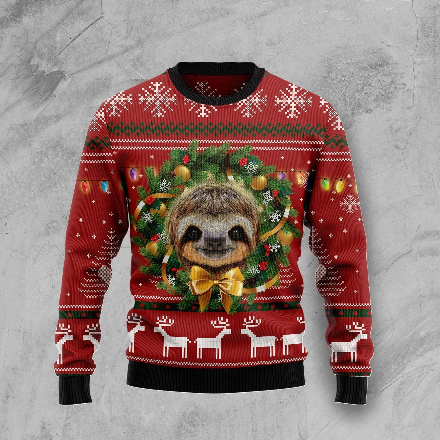 Merry Slothmas Ugly Christmas Sweater