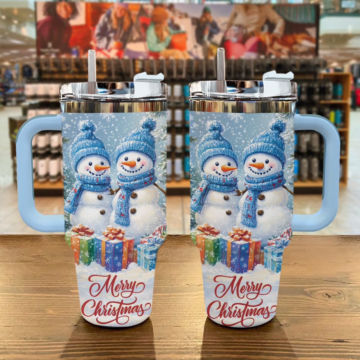 Merry Snowman Christmas Custom Stanley Cup 40 oz 30 oz Tumbler With HandleTVC2301501 - Image 2