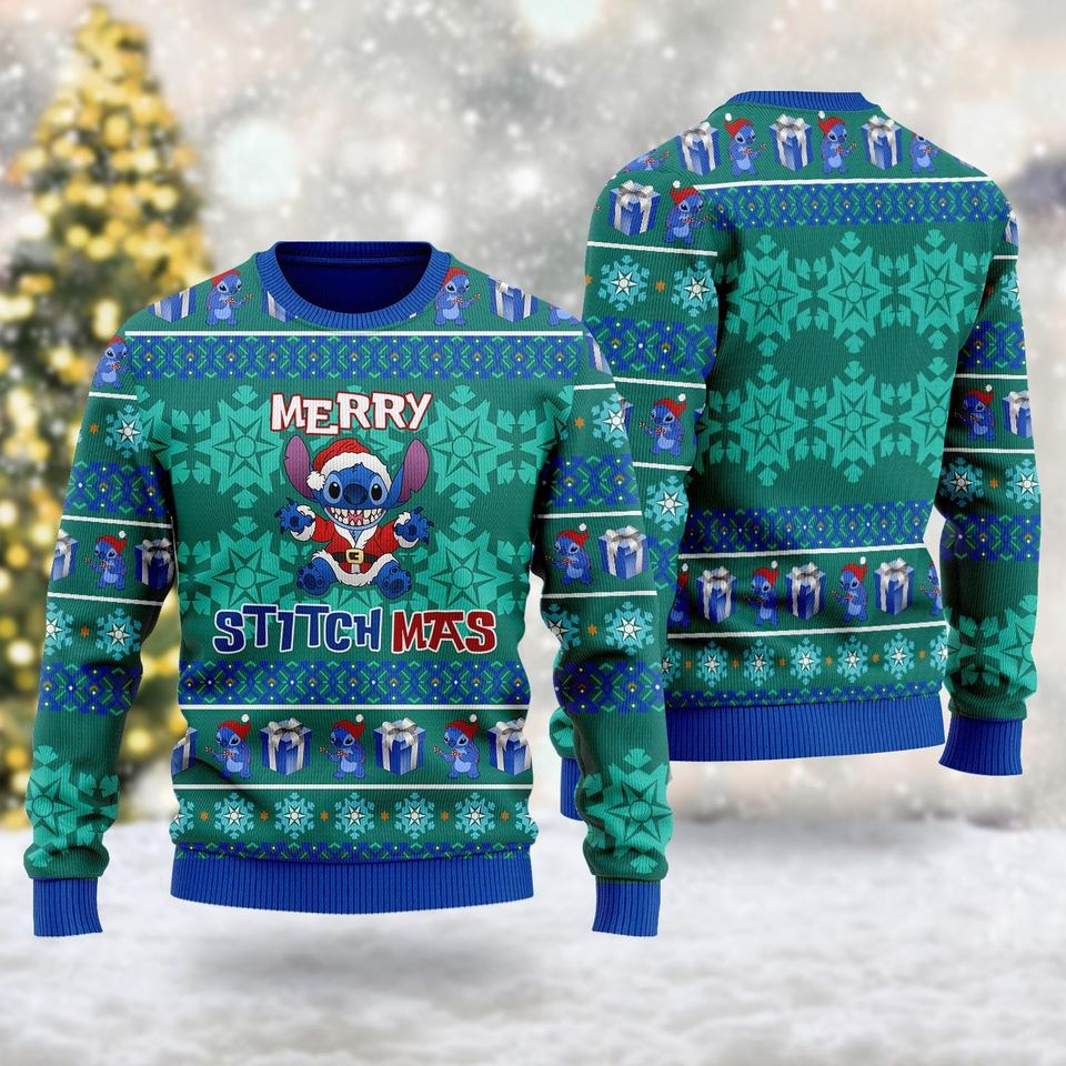 Merry Stitchmas 3D Ugly Christmas Sweater