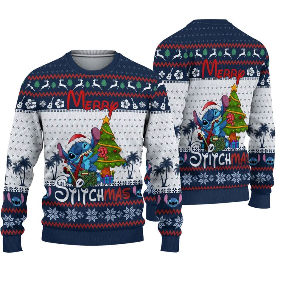 Merry Stitchmas Quotes 3D All Over Printed T-Shirt